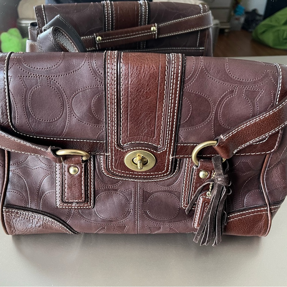 Coach Brown Leather Satchel